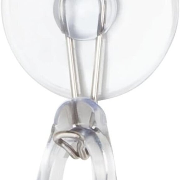 2 for $15 Plastic Bathroom Squeegee, with Suction Hook Holder, Clear, 12-Inch - Picture 3 of 4